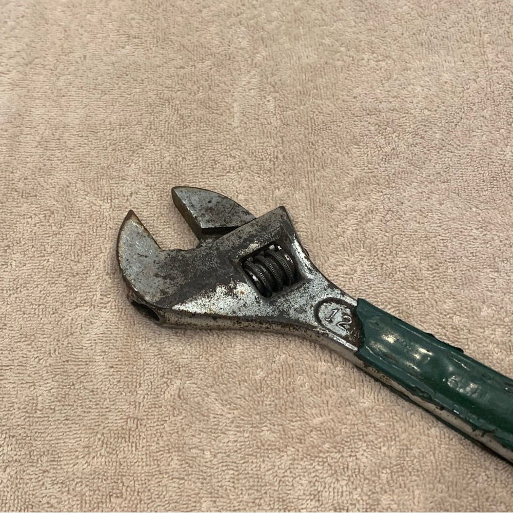 Vintage Kraeuter 12” Adjustable Crescent Wrench Hand Tool Made In USA - Picture 5 of 16